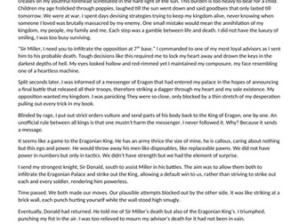 Grade 9 GCSE Narrative Writing exemplar: The Game