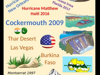 AQA GCSE Geography 9 point  answer exemplar booklet for Paper 1