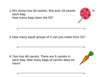 YR2 White Rose Maths Hub Sharing and number line