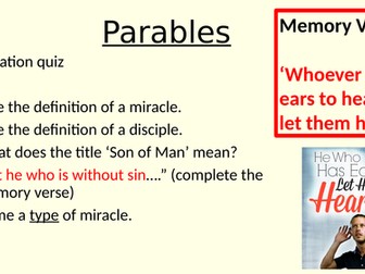 The Parables of the Sower and Mustard Seed