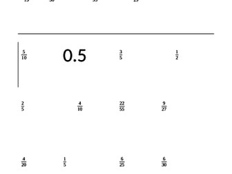 Fractions - Odd One Out