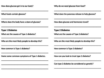 AQA Diabetes lesson