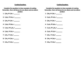 Cracking hydrocarbons
