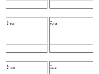 Simple Equations relay race