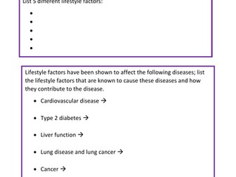 Non-Communicable Diseases - GSCE Biology