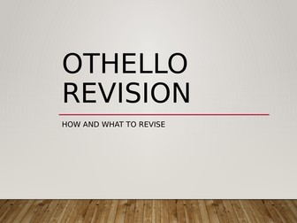 Othello revision powerpoint