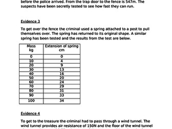 KS3 Forces scheme of work