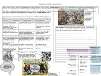 Opposition to Edward Jenner's work on developing the Smallpox vaccination