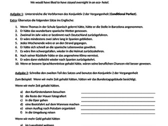German conditional perfect for GSCE and A level