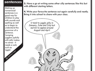 Silly sentences code picture