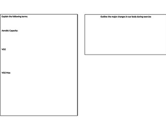 SNAB Edexcel Biology - Run for your Life Revision Worksheets