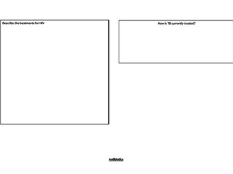 SNAB Biology - Topic 6 - Revision Worksheets
