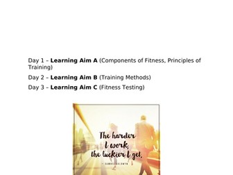 BTEC Sport L2 Intensive Revision Booklet - Unit 1