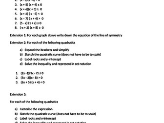 Quadratic inequalities