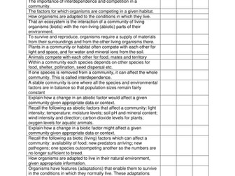 AQA Trilogy Revision Paper 2 Biology Checklist