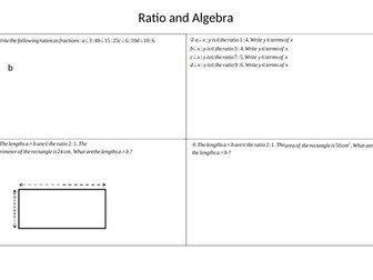 Ratio & Algebra KS3