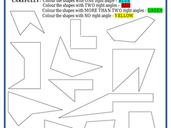 Right Angles Activity