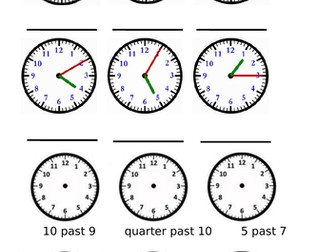 Year 2 Maths: Tell the time to the nearest 5 minute intervals