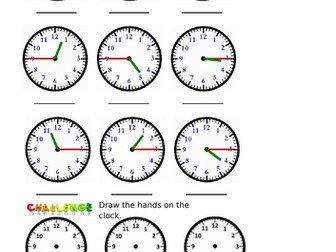 Year 2 Maths: Tell the time to the nearest 15 minute interval