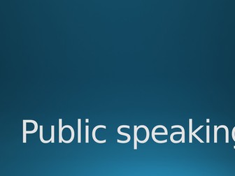 Rhetoric - Public speaking