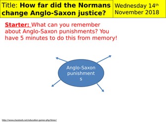 How far did the Normans change Anglo-Saxon justice?