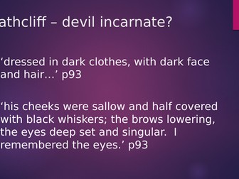 AS/A2 Wuthering Heights: Heathcliff quotations starter