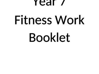 KS3 Fitness Booklet- Year 7