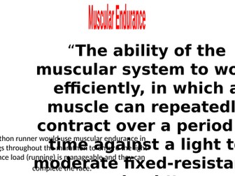 Components of Fitness Display Board