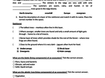 Edexcel Geography GCSE Revision Sheet Paper 3 - Topic 8