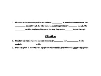 Filtration (KS3)