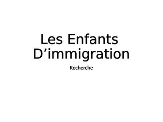*Student Edition* Edexcel A Level French "L'immigration" Revision Pack