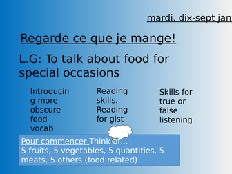 Studio AQA GCSE Higher module 3 Unit 2 Regarde ce que je mange