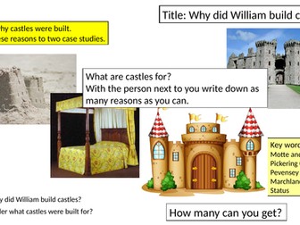 1.8 How William used Castles