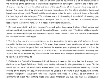 New AQA Judaism: Pesach