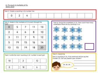 counting in 2s and 5s