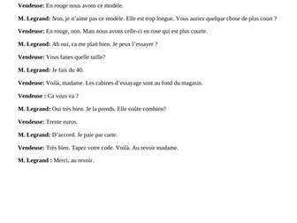 Shopping listening activity