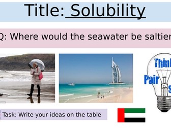 KS3 Solubility lesson