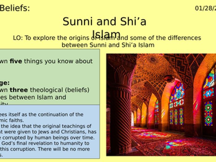 AQA GCSE RE RS - Islam Beliefs Whole Unit (8 Lessons) | Teaching Resources