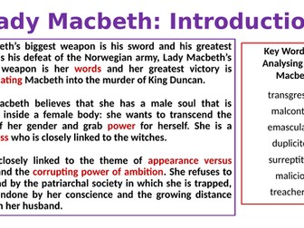 Exploring Lady Macbeth: GCSE Revision