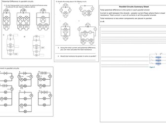 Parallel Circuits Summary Worksheet