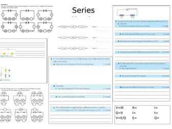 Series Circuits Summary Worksheet