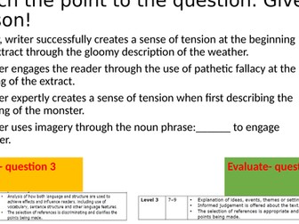 Question 4 Paper 1 Frankenstein