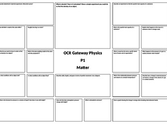 OCR P1 Revision Broadsheet