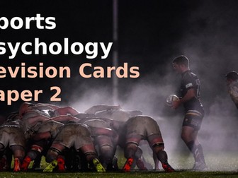 AQA A Level Sports Psychology Revision Cards