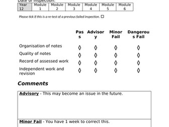 A-Level "MOT" Folder Check
