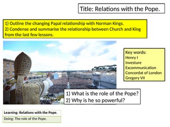 Norman relations with the Pope
