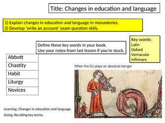 Norman changes to education and language