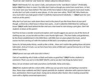 Punchdrunk GCSE Practitioner Year 9 lesson