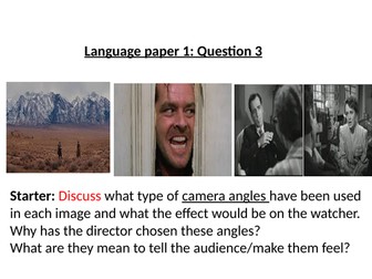 Language paper 1 question 3