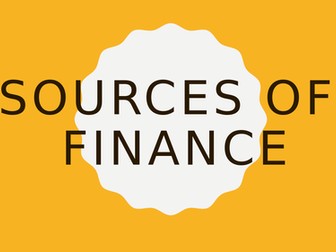IBDP Business Management - Sources of Finance